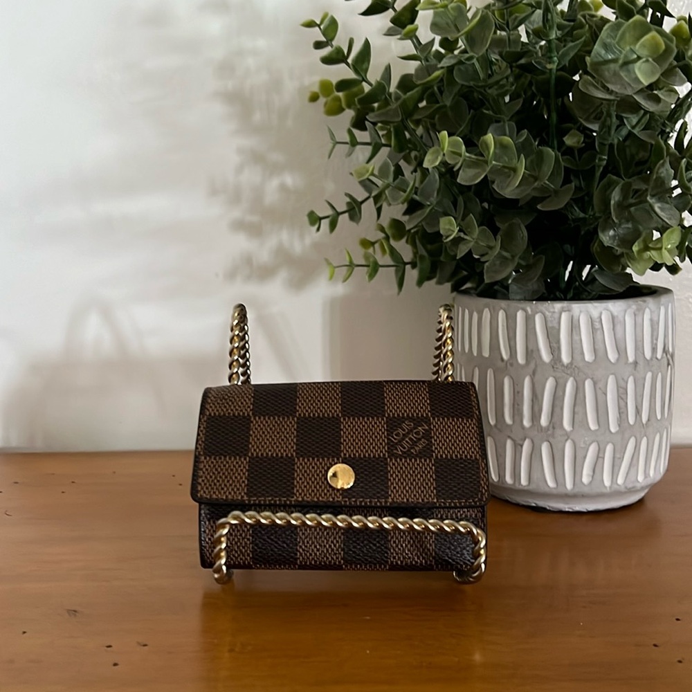 Authentic Lv Damier Ebene 6-Key Multicles Holder … - image 1